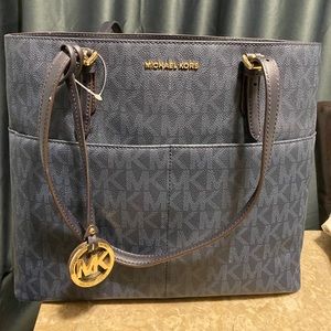 Michael Kors Bedford LG signature pocket tote